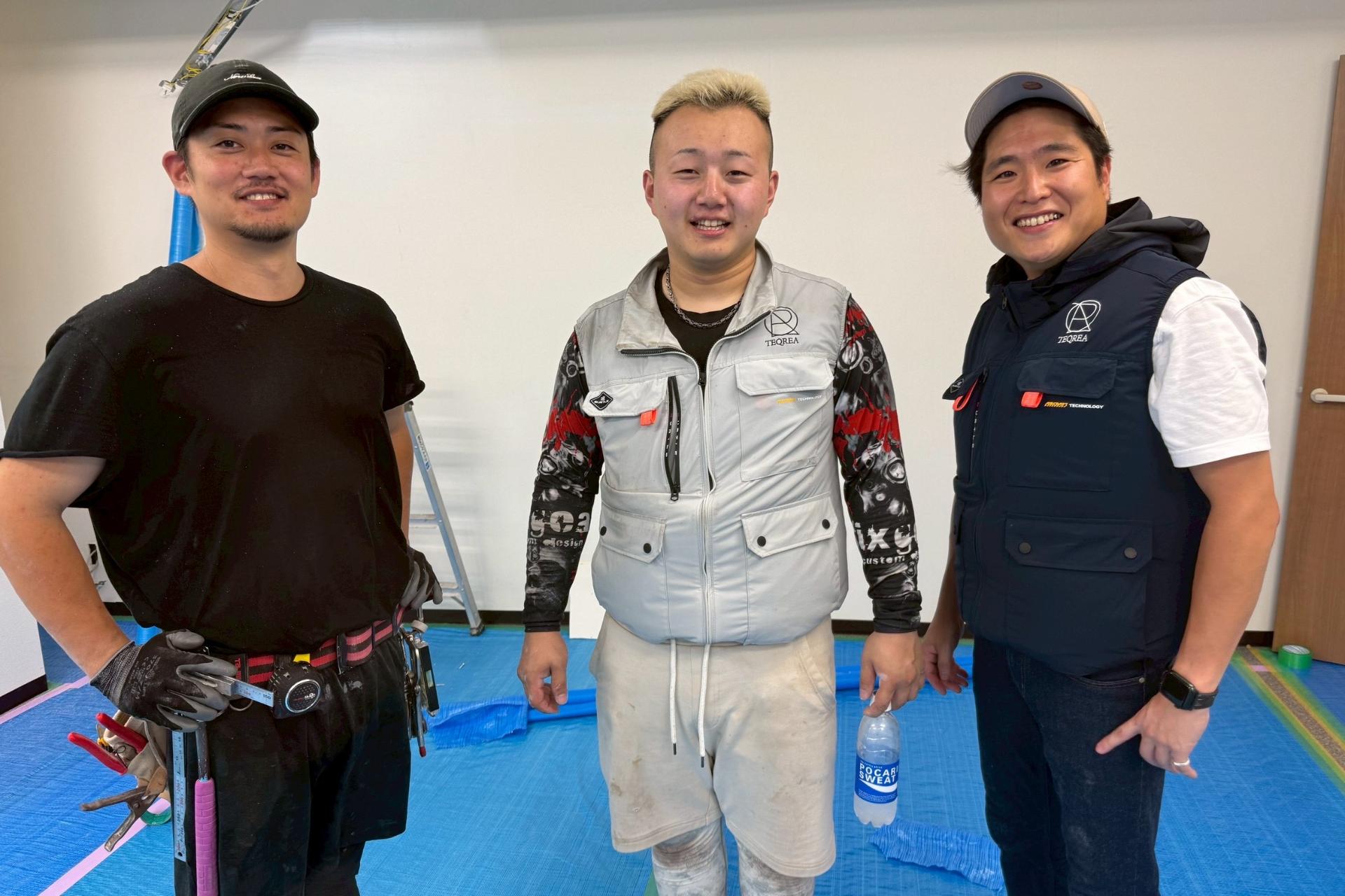 内装工事途中の現場